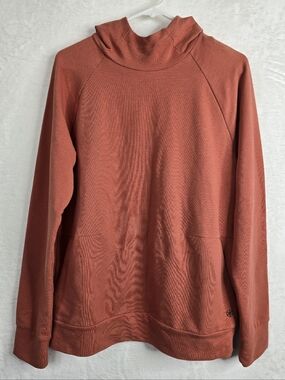 Gaiam Namaste Hoodie Mens Medium Cowl Neck Pullover Slim Fit Yoga Activewear